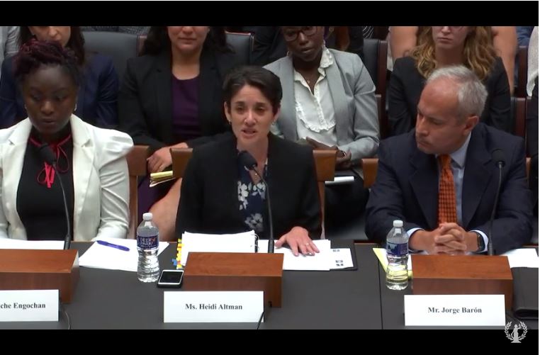 Photo of NIJC Policy Director testifying before House Judiciary Committee